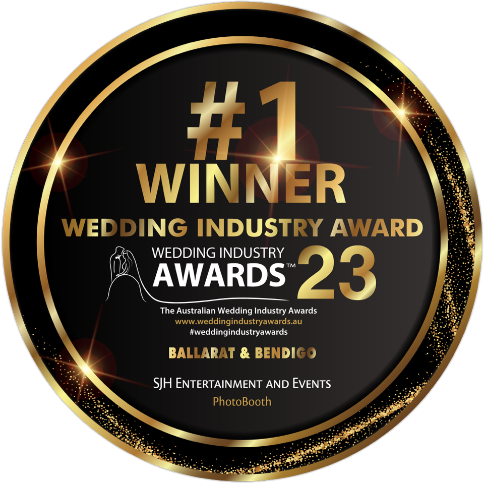 We've won the Ballarat & Bendigo 2023 Wedding Industry Award in the Photo Booth category!