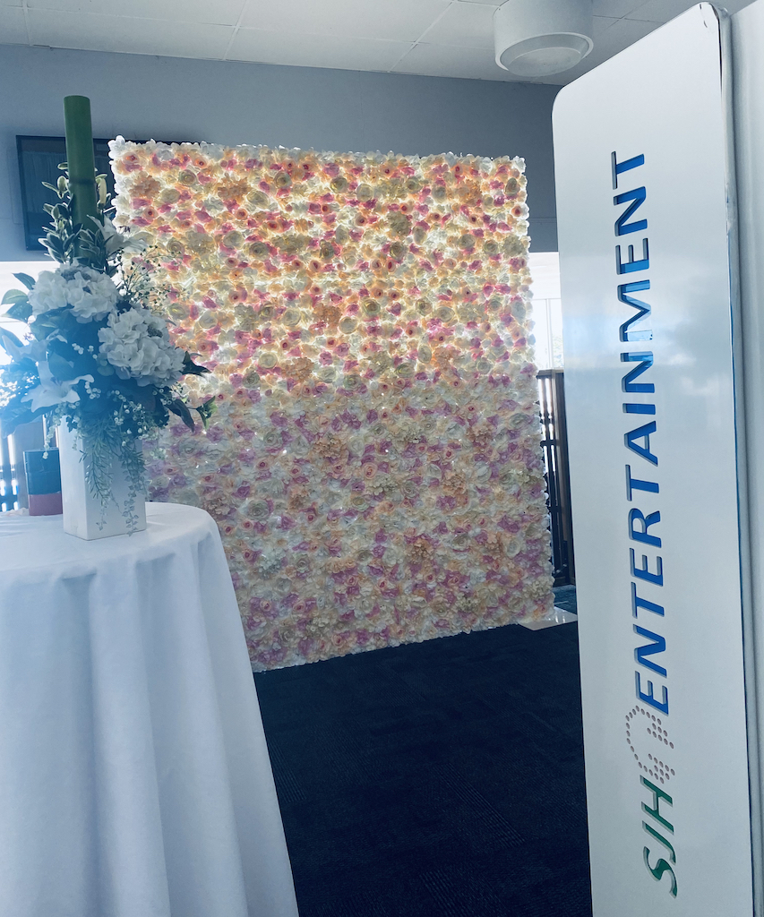 SJH Entertainment Peach Flower Wall