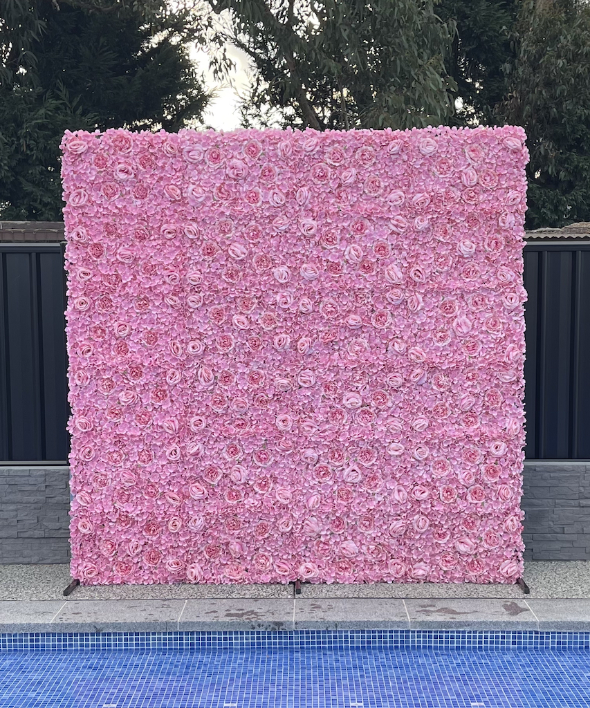 SJH Entertainment Pink Flower Wall