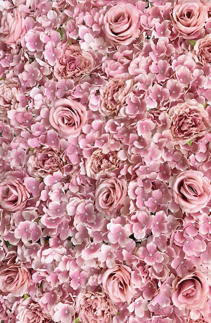 SJH Entertainment Pink Flower Wall