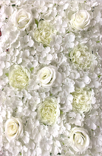 SJH Entertainment White Flower Wall